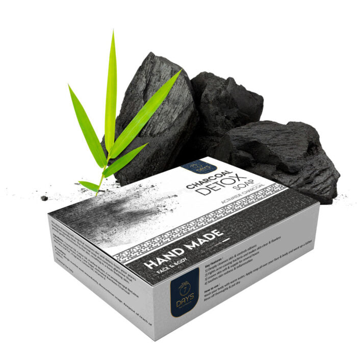 7Days Activated Charcoal Soap Remove Dead Skin Get Pimple Free Glowing Skin