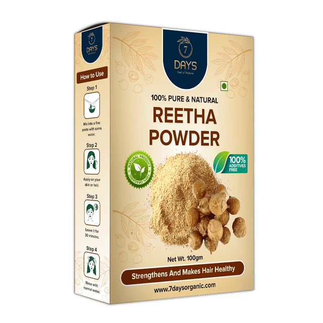 7Days Reetha Powder for Face Pack Face Wash Hair Scalp Treatment