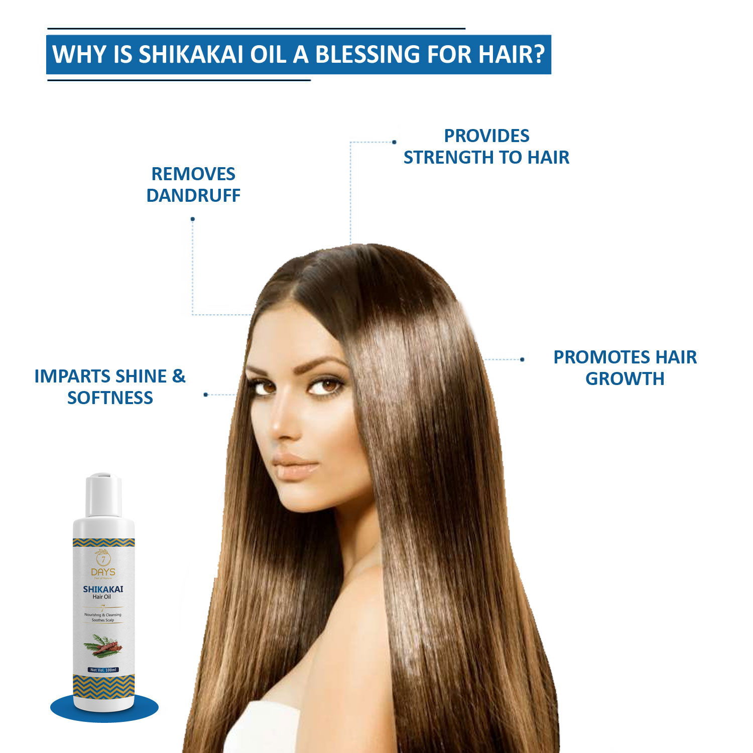 7 Days shikakai hair fall dandruff control & new hair growth Hair Oil (120  ml) – 7 Days Organic